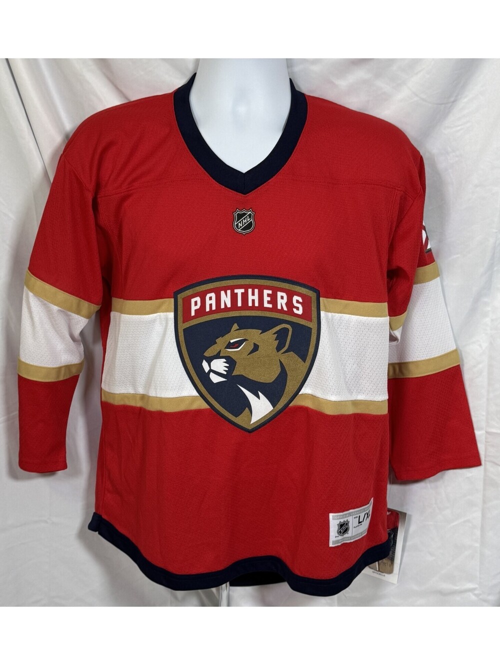 Outerstuff Florida Panthers Home Blank Jersey Youth Size L/XL NEW NWT